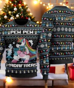 Unicorn Madafakas Ugly Christmas Sweater