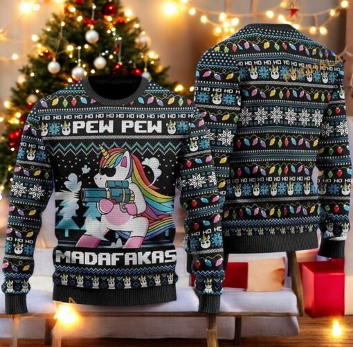 Unicorn Madafakas Ugly Christmas Sweater