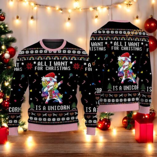 Unicorn Ugly Christmas Sweater, Sweatshirt, Great Gift For Christmas
