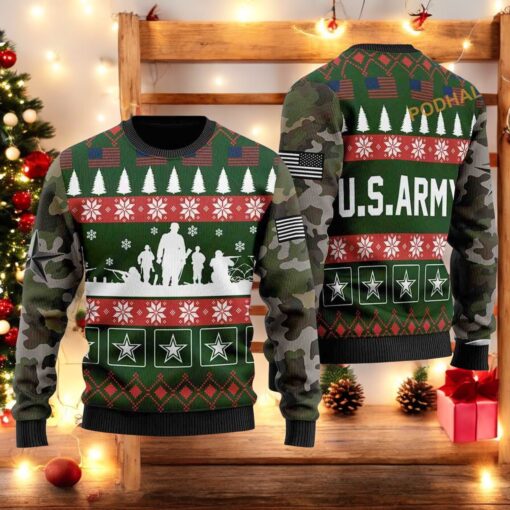 US Army 3D Christmas Sweater, Sweatshirt, Funny Sweater