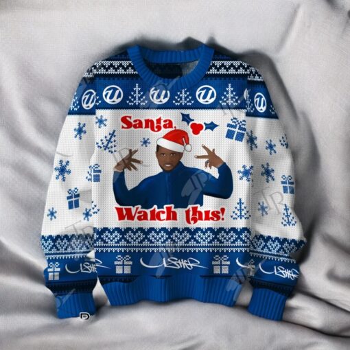 Usher Santa Watch This Christmas Sweater, Sweatshirt