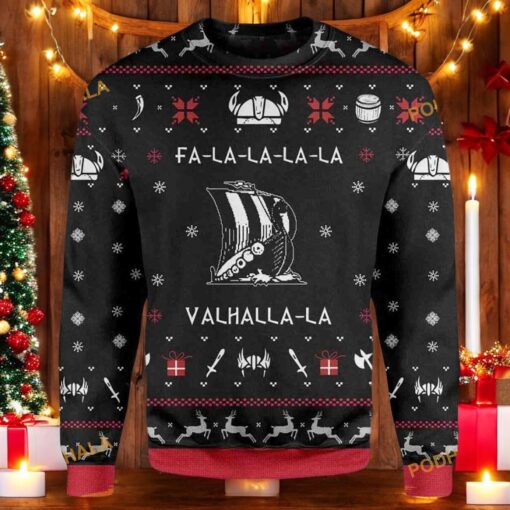 Valhalla Viking Christmas Sweater, Sweatshirt, Great Gift For Christmas