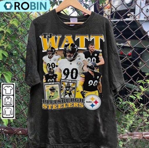 Vintage 90s Graphic Style T J Watt T-Shirt