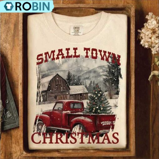 Vintage Small Town Christmas Sweatshirt, Tee
