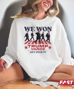 We Won Abbey Road Trump Vance 2024 Get Over Ishirt