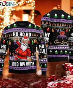 Whiskey Santa Claus Ugly Christmas Sweater