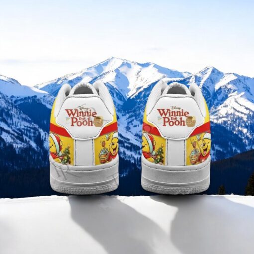 Winnie The Pooh Honey Merry Christmas Air Force 1 Sneakers