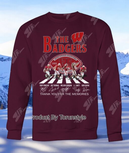 Wisconsin Badgers 135th Anniversary 1889 2024 Thank You For The Memories Unisex Shirt
