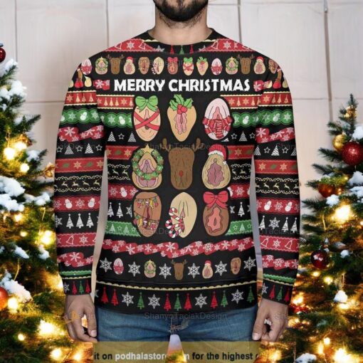 Women’s Naughty Ugly Christmas Sweater, Sweatshirt, Funny Xmas Gifts