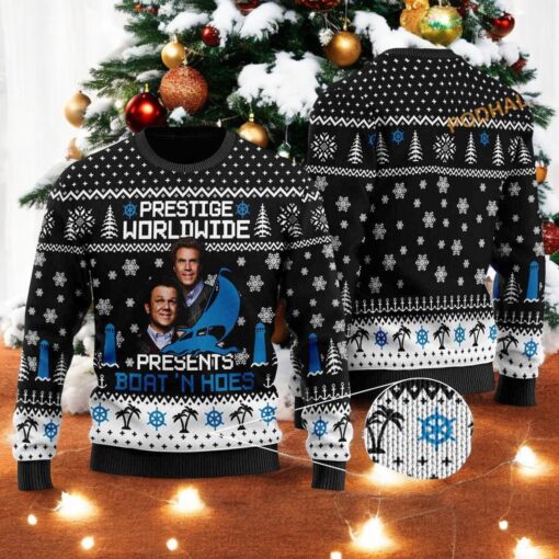 Worldwide Boat’n Hoes Ugly Christmas 3D Sweater, Funniest Ugly Christmas Sweater