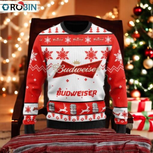 Xmas Budweiser Ugly Sweater