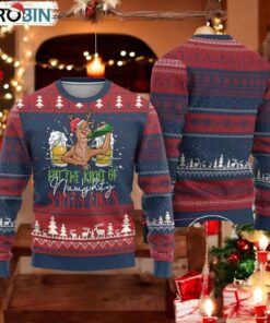 Xmas Drinking Ugly Christmas Sweater Reindeer Beer Drunk I’m The Kind Of Naughty Santa Likes
