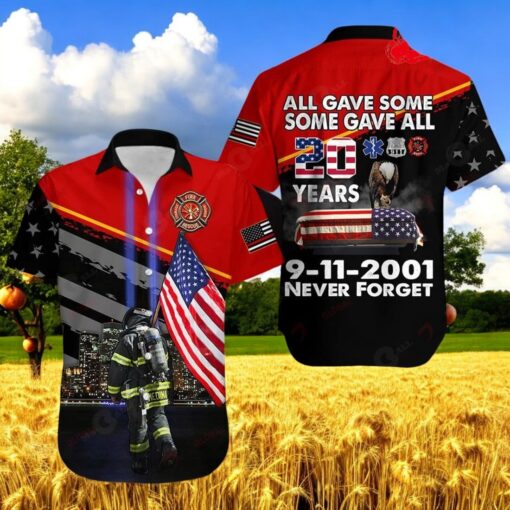 20 Years All Gave Some Never Forget All Over Printed Hawaiian Shirt