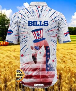 4th of July Buffalo Bills Best Summer Gift For Fan Hawaiian Shirt 4th of July Buffalo Bills Best Summer Gift For Fan Hawaiian Shirt