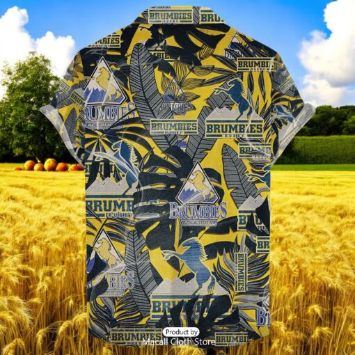 ACT Brumbies Hawaiian Retro Logo Revolution Super Rugby
