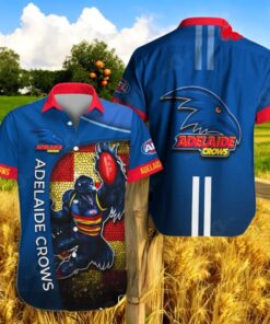 Adelaide Crows x Australia Football Club 3D Apparels Hawaiian Shirt