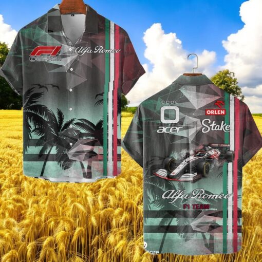 Alfa Romeo Palm Tree Summer Premium Hawaiian Shirt