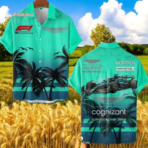 Aston Martin Palm Tree Hot Summer Hawaiian Shirt
