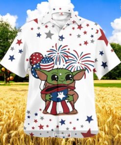 Baby Yoda Star Wars America 4th Of July Independence Day Gift For Fans V1 Hawaiian Shirt