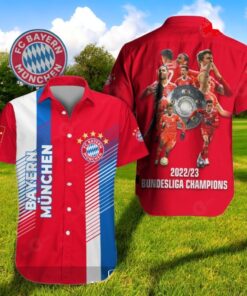 Bayern Munchen Bundesliga Champions Red Style Hawaiian Shirt