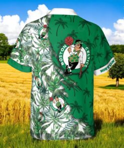 Boston Celtics National Basketball NBA Association Green Hawaiian Shirt