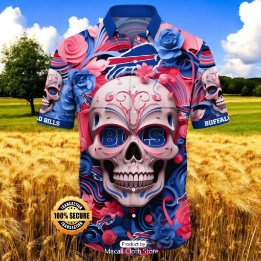 Buffalo Bills Halloween Skull New Arrivals Hawaiian Shirt