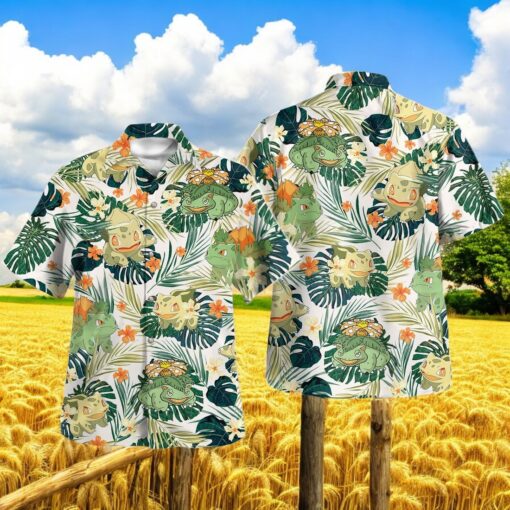 Bulbasaur Ivysaur Venusaur Tropical Design Hawaiian Shirt