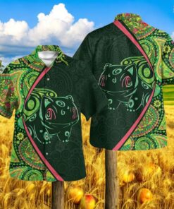 Bulbasaur Paisley Pattern Design Hawaiian Shirt
