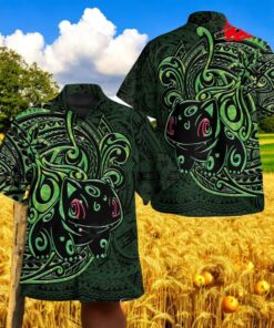 Bulbasaur Polynesian Premium Design Hawaiian Shirt