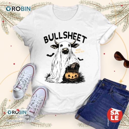 Bullsheet Moo I Mean Boo Halloween Unisex Shirt
