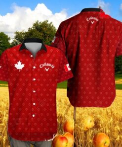 Callaway x Canada Flag Luxury Special Red Style Hawaiian Shirt