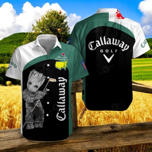 Callway x Groot x Masters Tournament Mix White Green Premium Hawaiian Shirt
