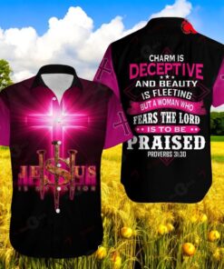 Charm Is Deceptive And Beauty Jesus Over Printed Hawaiian Shirt