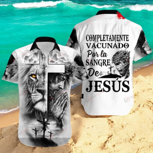 Completamente Vacunado Por La Sangre De Jesus Luxury Over Printed Hawaiian Shirt