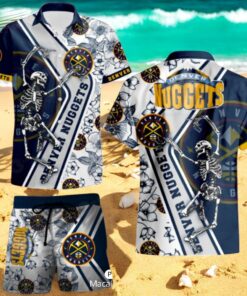 Denver Nuggets NBA Champions Premium Skull Players Hawaiian Shirt