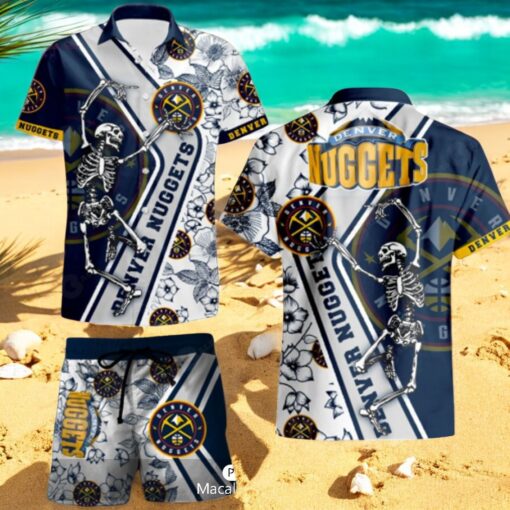 Denver Nuggets NBA Champions Premium Skull Players Hawaiian Shirt
