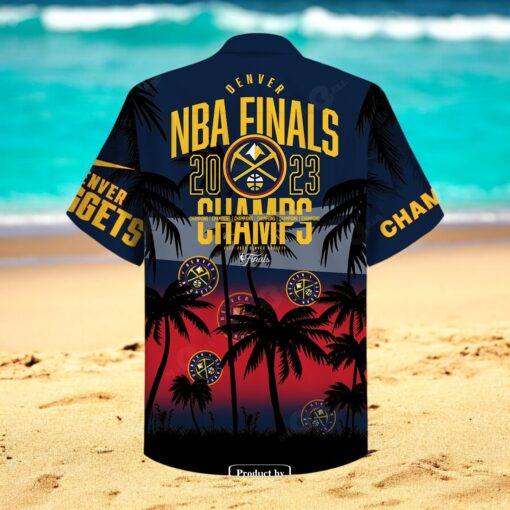 Denver Nuggets NBA Finals Champions Palm Tree Hawaiian Shirt