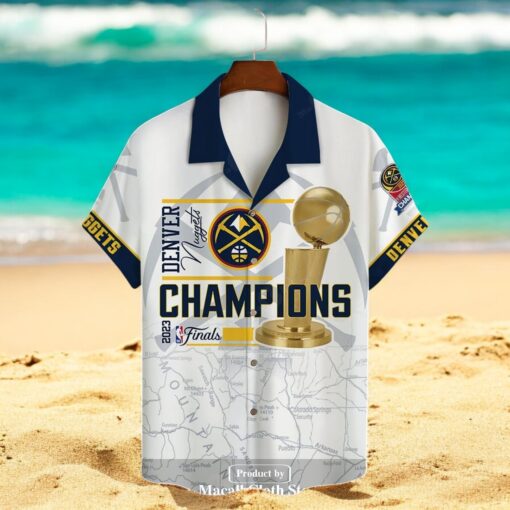 Denver Nuggets NBA Finals Champions We Make History White Hawaiian Shirt
