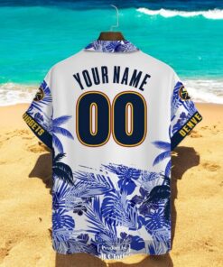 Denver Nuggets NBA Palm Tree Finals Champions Blue Hawaiian Shirt