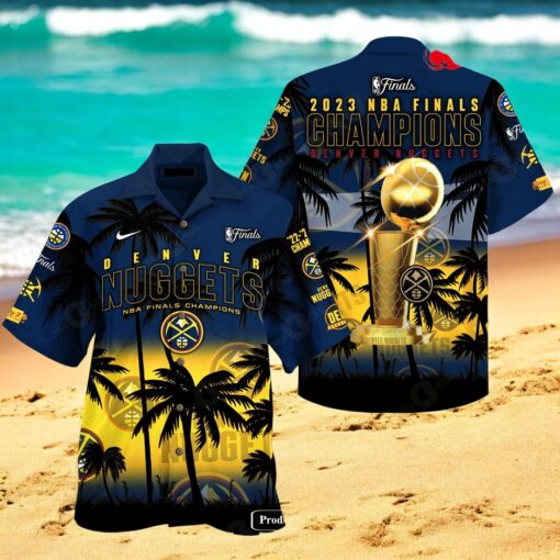 Denver Nuggets NBA Palm Tree Finals Champions Hawaiian Shirt