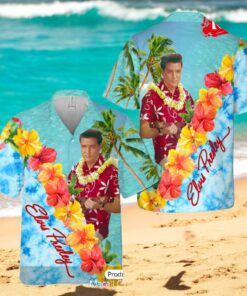Elvis Presley Tropical Summer Floral Style Hawaiian Shirt