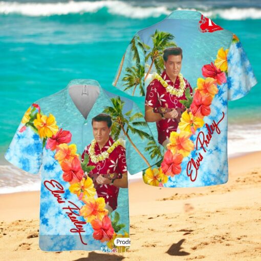 Elvis Presley Tropical Summer Floral Style Hawaiian Shirt