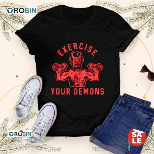 Ethan Buck Wearing Exercise Your Demons Devil Unisex Shirt