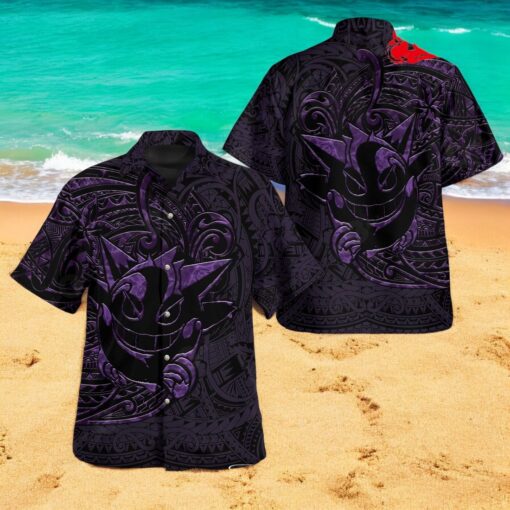 Gengar Polynesian Premium Design Hawaiian Shirt