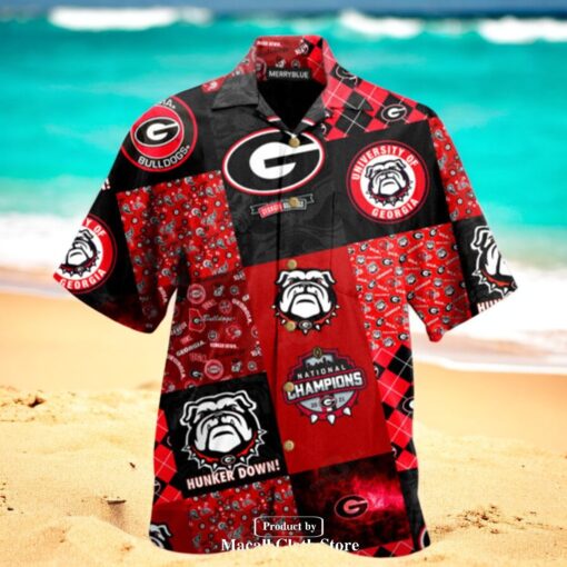 Georgia Bulldogs NCAA Champions Tropical Summer Hawaiian Shirt