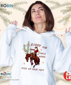 Giddy Up Jingle Horse Pick Up Your Feet Howdy Country Christmas Horse Unisex Shirt
