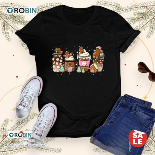 Gingerbread Christmas Coffee Unisex Shirt