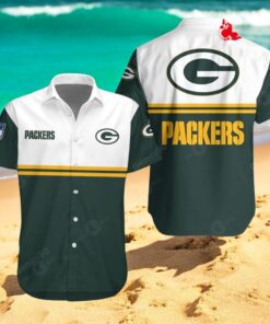 Green Bay Packers NFL 2Line Logo Patterns Hawaiian Shirt