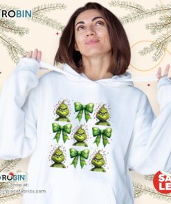 Grinch And Coquette Bow Lights Chirstmas Unisex Shirt