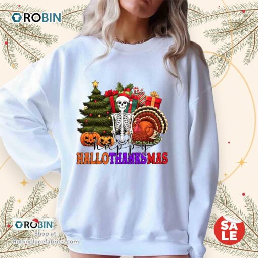 Hallothanksmas Skeleton Unisex Shirt